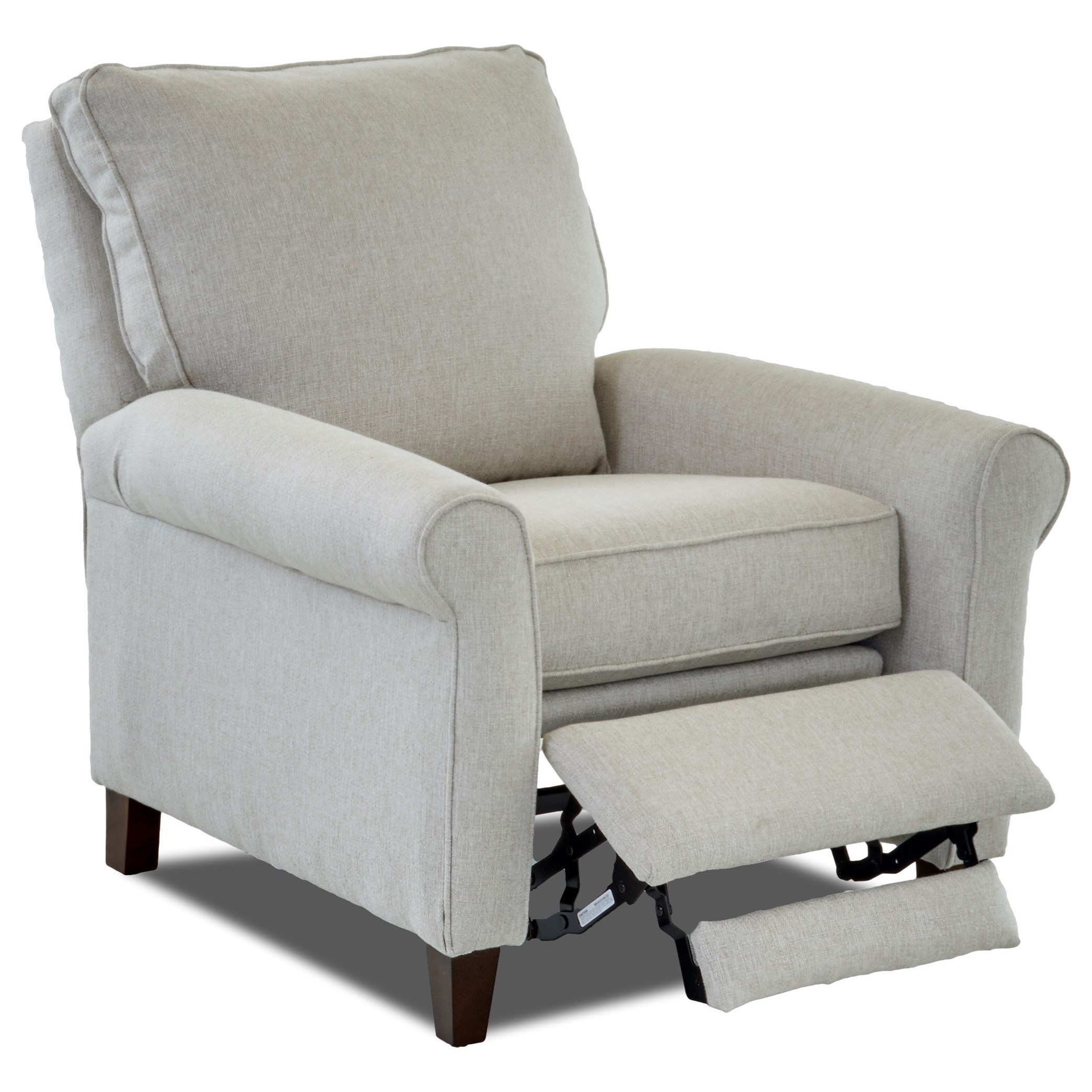 Klaussner Township 82708 HLRC Casual High Leg Recliner Dunk & Bright